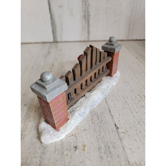 Christmas village fence wreath‎ glitter accessory Xmas Mistletoe - Picture 6 of 7